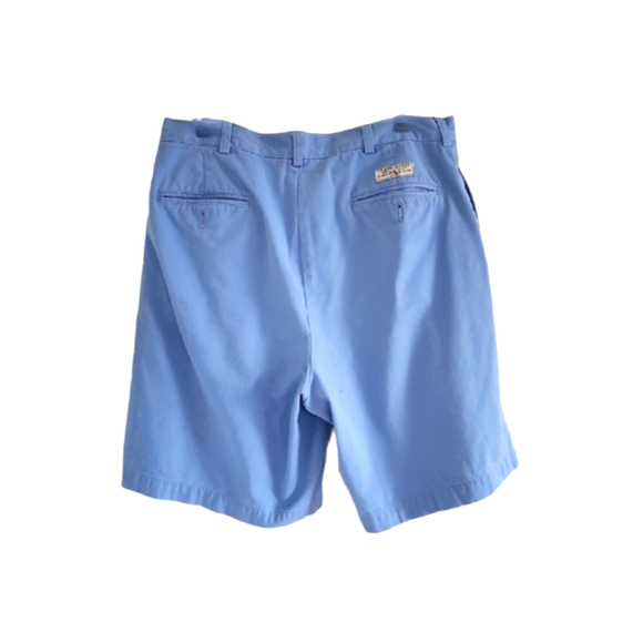 Polo by Ralph Lauren Tyler Short Men's Blue Front Pleated Short Size 34 - Picture 2 of 7